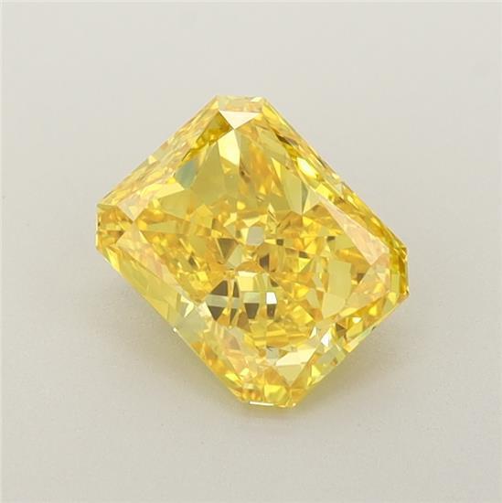 1.03 Ct. Fancy Vivid Yellow Radiant Lab Grown Diamond