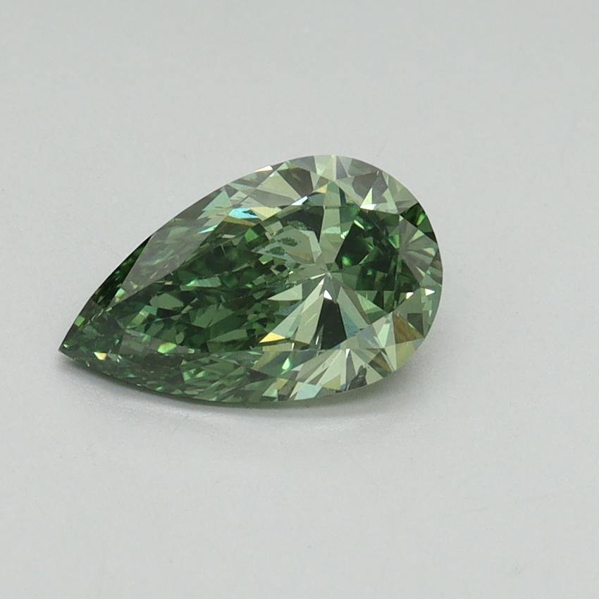 1.00 Ct. Fancy Vivid Green Pear Lab Grown Diamond