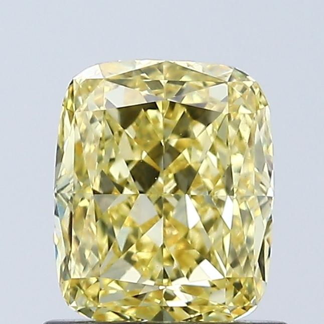 1.05 Ct. Fancy Intense Yellow Cushion Lab Grown Diamond
