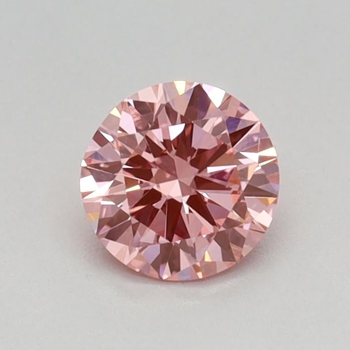 0.39 Ct. Fancy Vivid Pink Round Lab Grown Diamond
