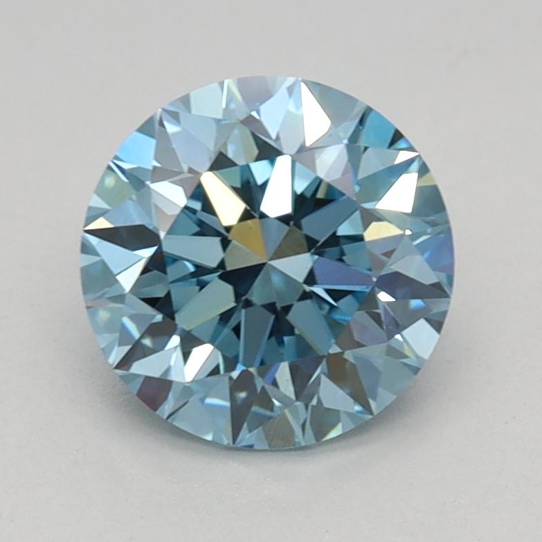 1.02 Ct. Fancy Vivid Blue Round Lab Grown Diamond