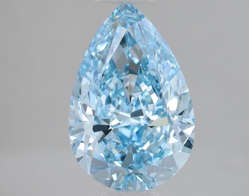 1.95 Ct. Fancy Vivid Blue Pear Lab Grown Diamond