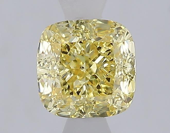 1.09 Ct. Fancy Intense  Yellow Cushion Lab Grown Diamond