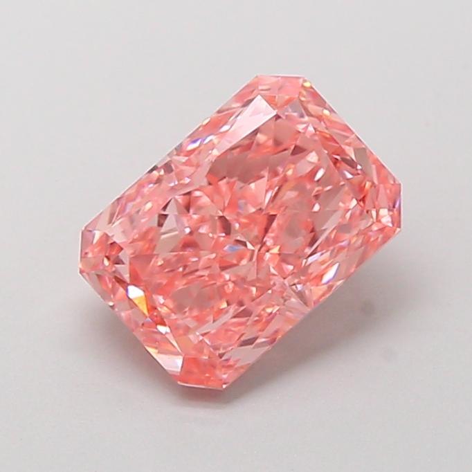 2.01 Ct. Fancy Vivid  Pink Radiant Lab Grown Diamond