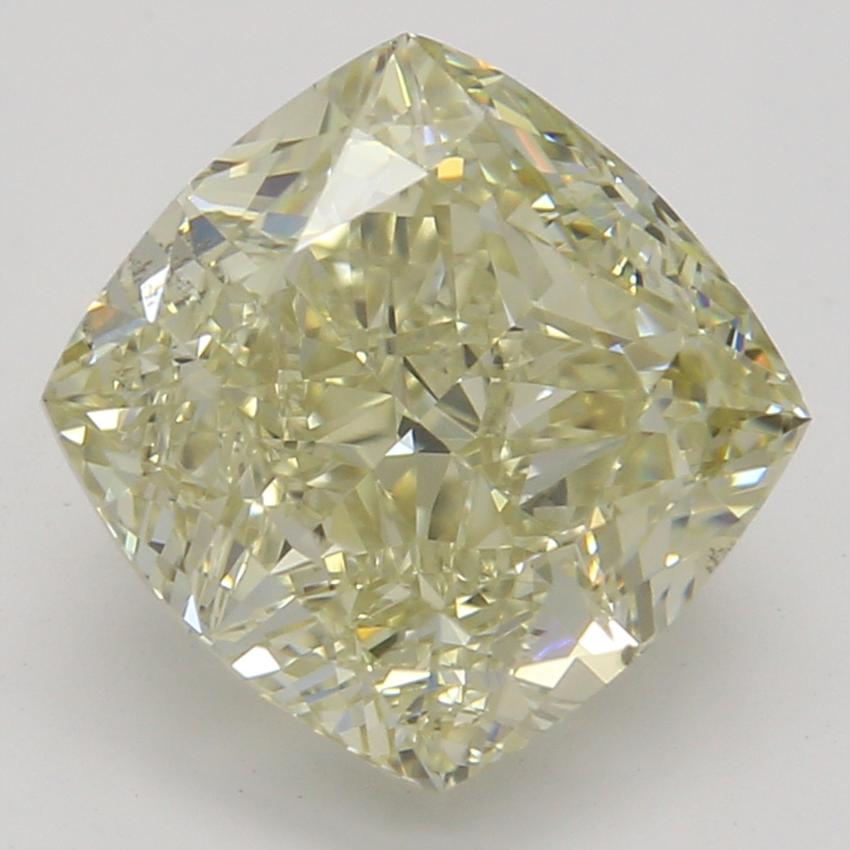 2.20 Ct. Fancy Brownish Greenish Yellow Cushion Diamond