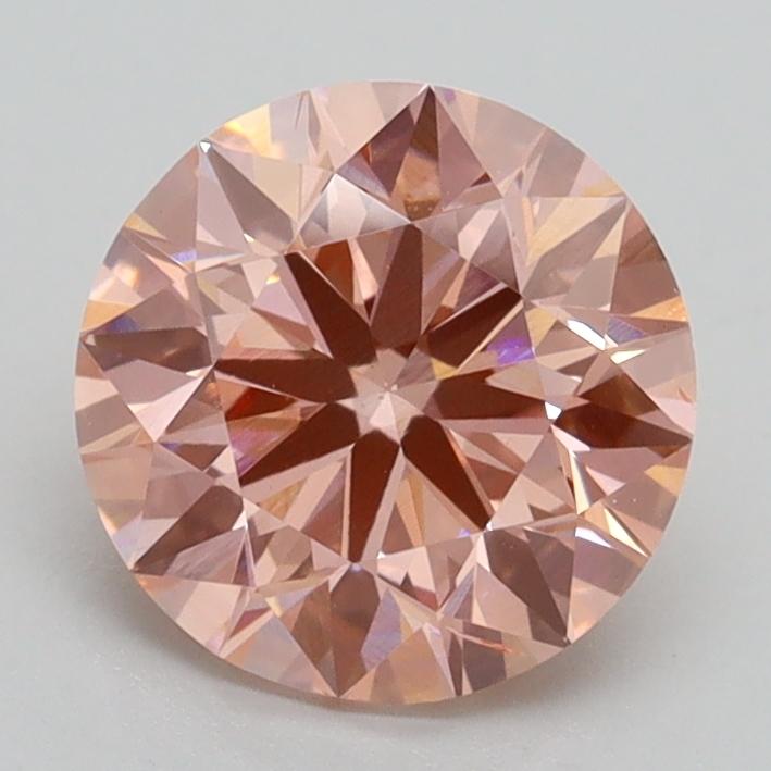 1.70 Ct. Fancy Intense Pink Round Lab Grown Diamond
