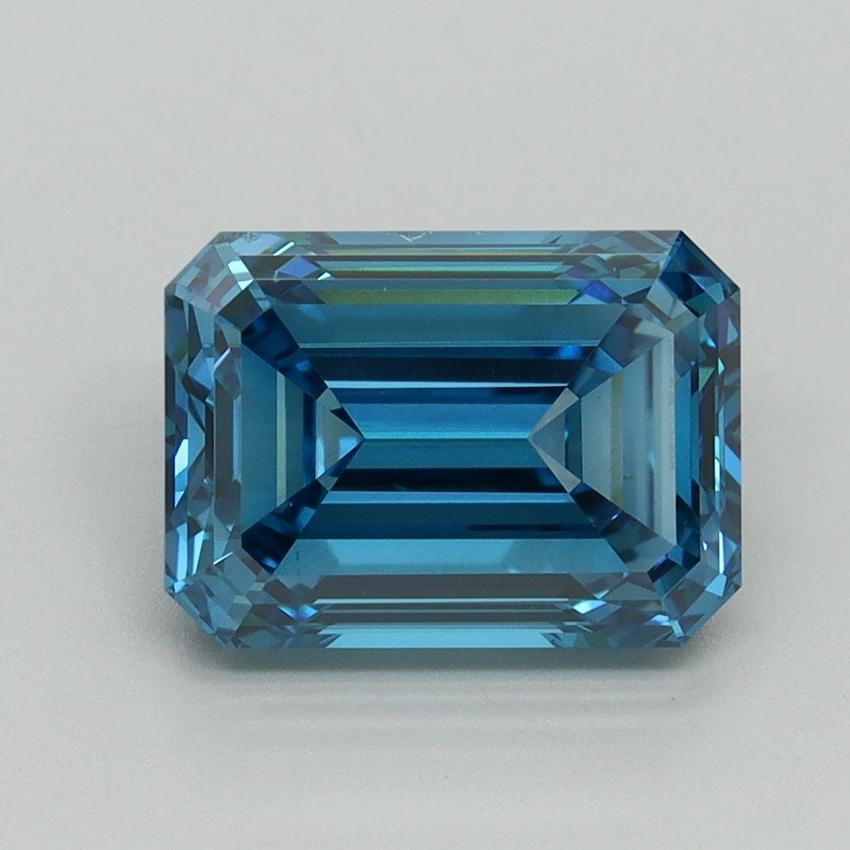 3.04 Ct. Fancy Vivid Blue Emerald Lab Grown Diamond