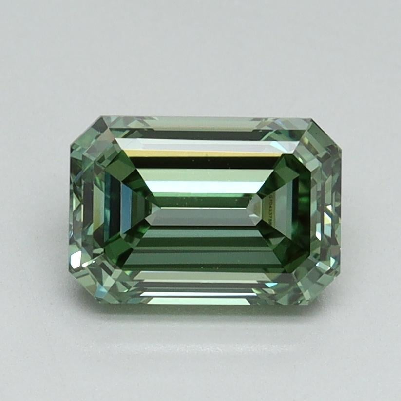 1.46 Ct. Fancy Vivid Green Emerald Lab Grown Diamond