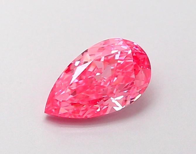 0.37 Ct. Fancy Vivid Pink Pear Lab Grown Diamond