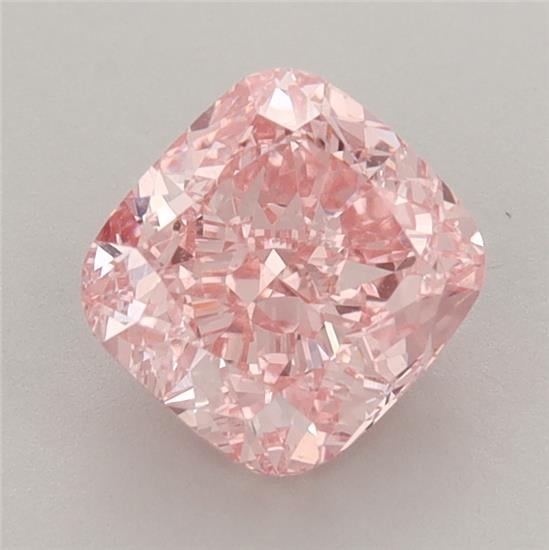 1.75 Ct. Fancy Vivid Pink Cushion Lab Grown Diamond