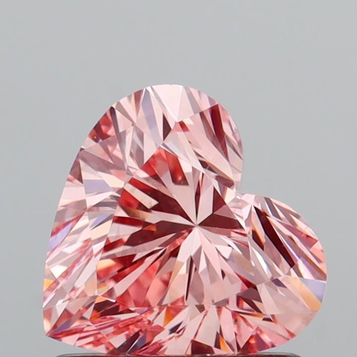 1.01 Ct. Fancy Vivid  Pink Heart Lab Grown Diamond