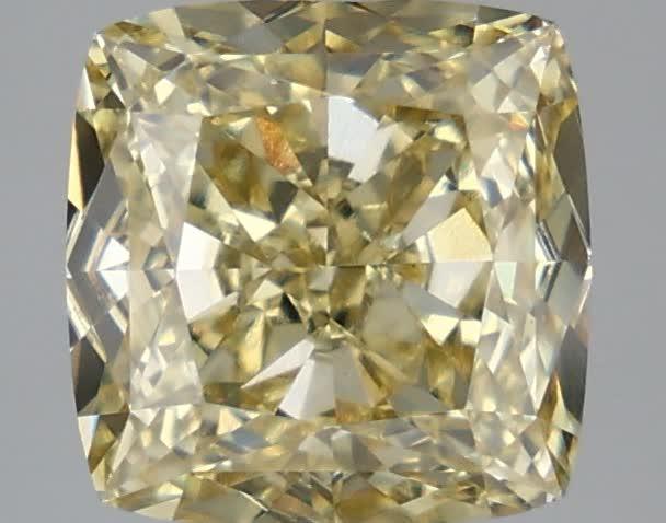 3.60 Ct. Fancy Yellow Cushion Lab Grown Diamond