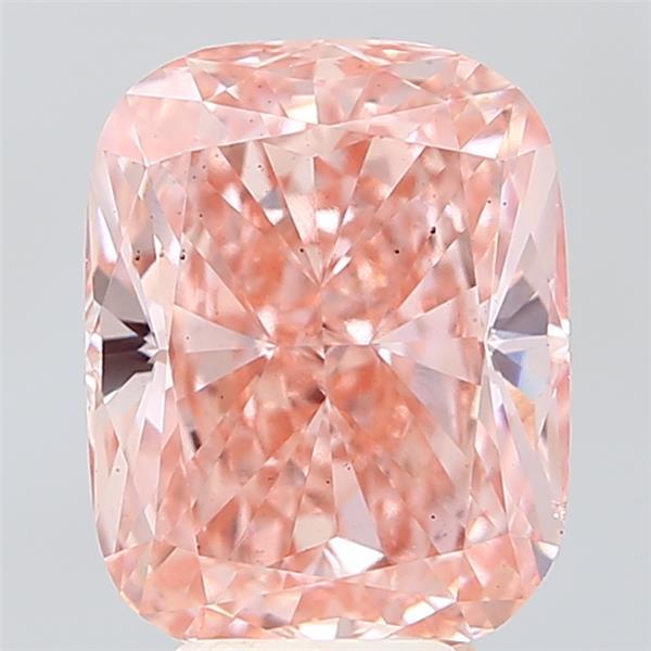 5.44 Ct. Fancy Intense Pink Cushion Lab Grown Diamond