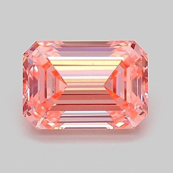 1.12 Ct. Fancy Vivid  Pink Emerald Lab Grown Diamond