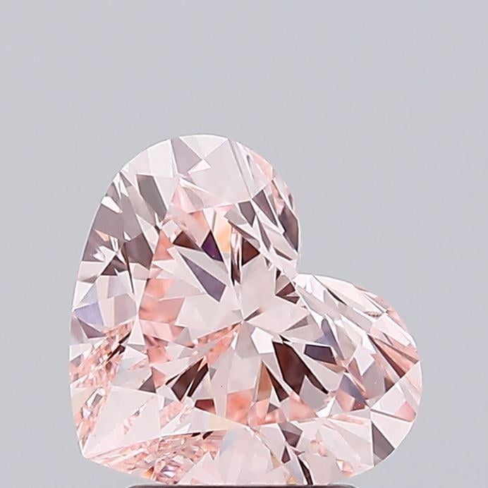 2.48 Ct. Fancy Intense Pink Heart Lab Grown Diamond