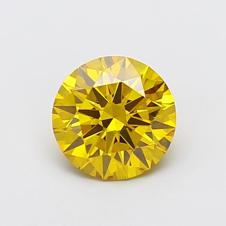 2.17 Ct. Fancy Vivid  Yellow Round Lab Grown Diamond