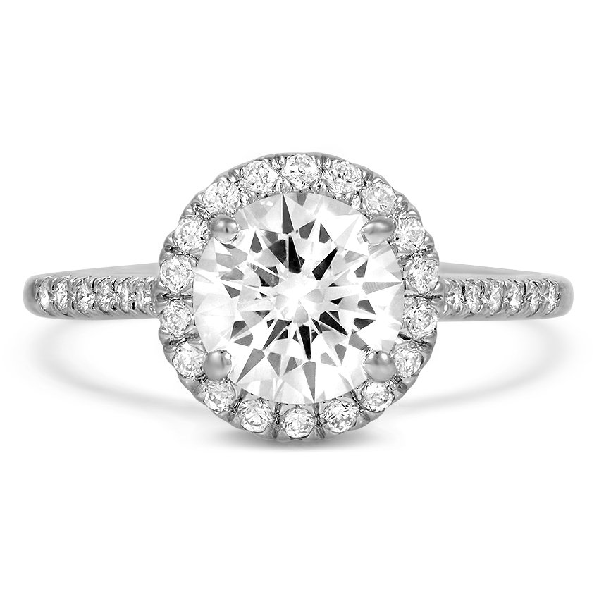 Custom Surprise Basket Halo Diamond Ring