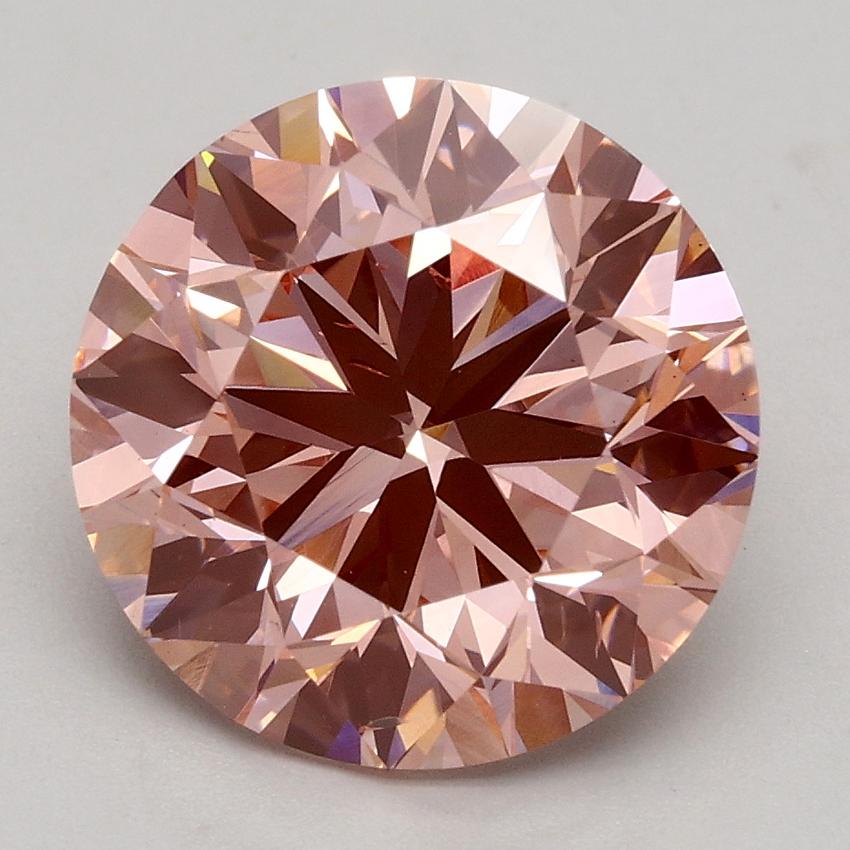 3.00 Ct. Fancy Intense Pink Round Lab Grown Diamond