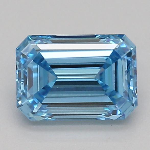 0.50 Ct. Fancy Vivid Blue Emerald Lab Grown Diamond