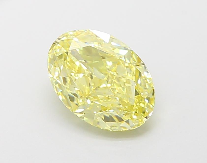 1.92 Ct. Fancy Intense Yellow Oval Lab Grown Diamond