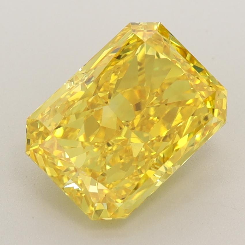 2.37 Ct. Fancy Vivid  Yellow Radiant Lab Grown Diamond