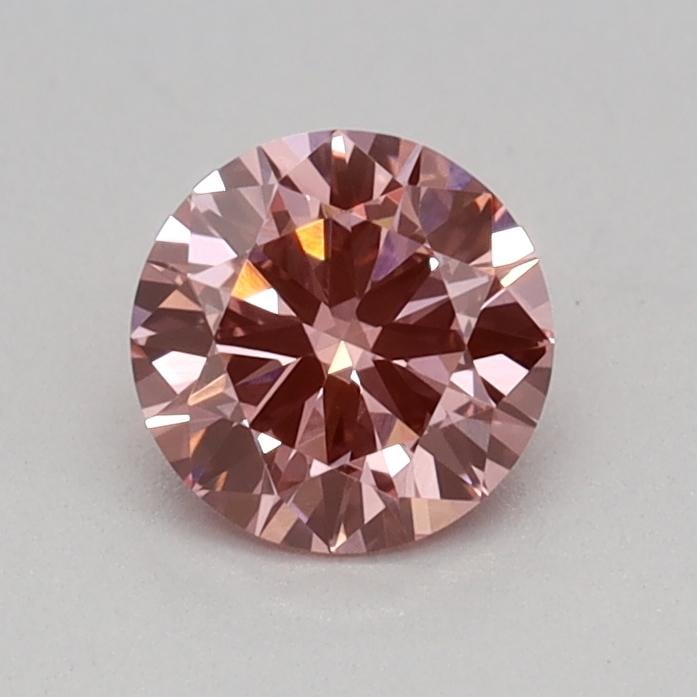 0.32 Ct. Fancy Vivid Pink Round Lab Grown Diamond