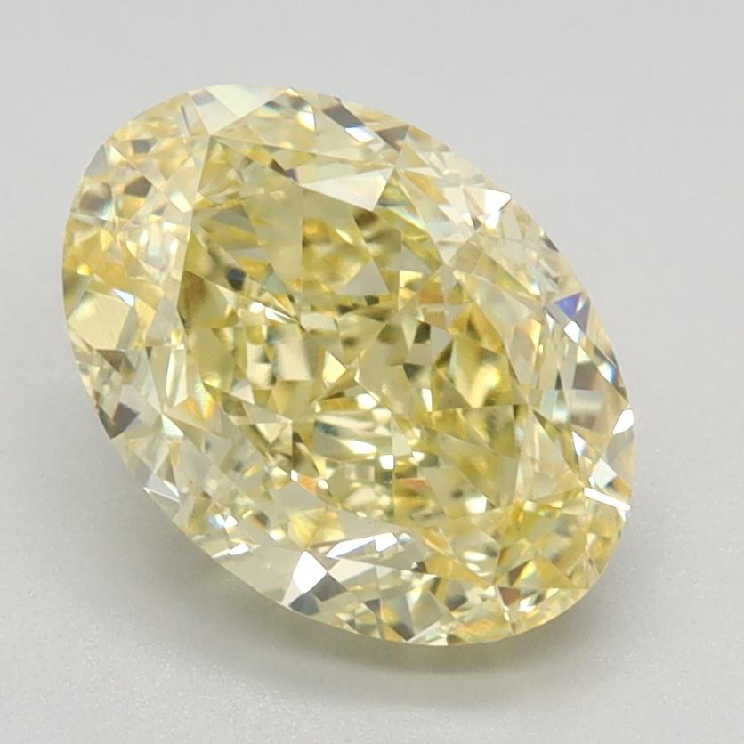 2.28 Ct. Fancy Intense Yellow Oval Lab Grown Diamond