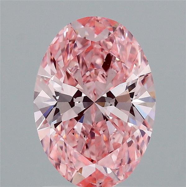 1.63 Ct. Fancy Vivid Pink Oval Lab Grown Diamond