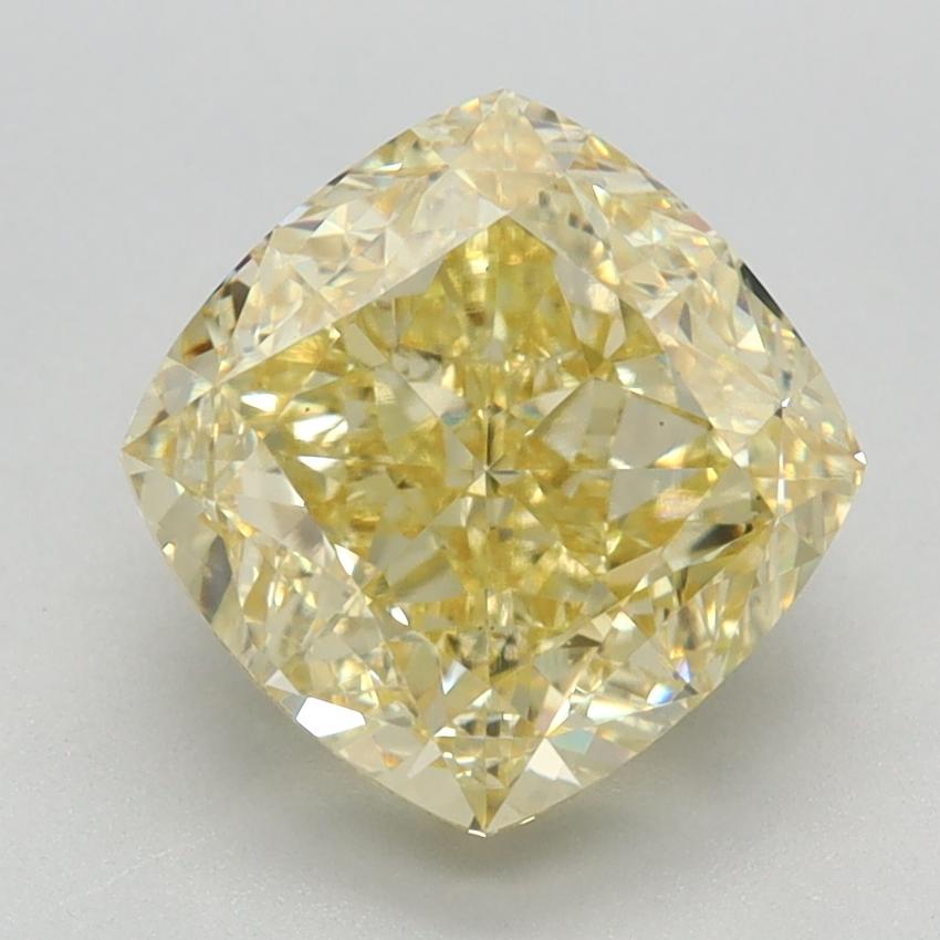 3.05 Ct. Fancy Intense Yellow Cushion Lab Grown Diamond