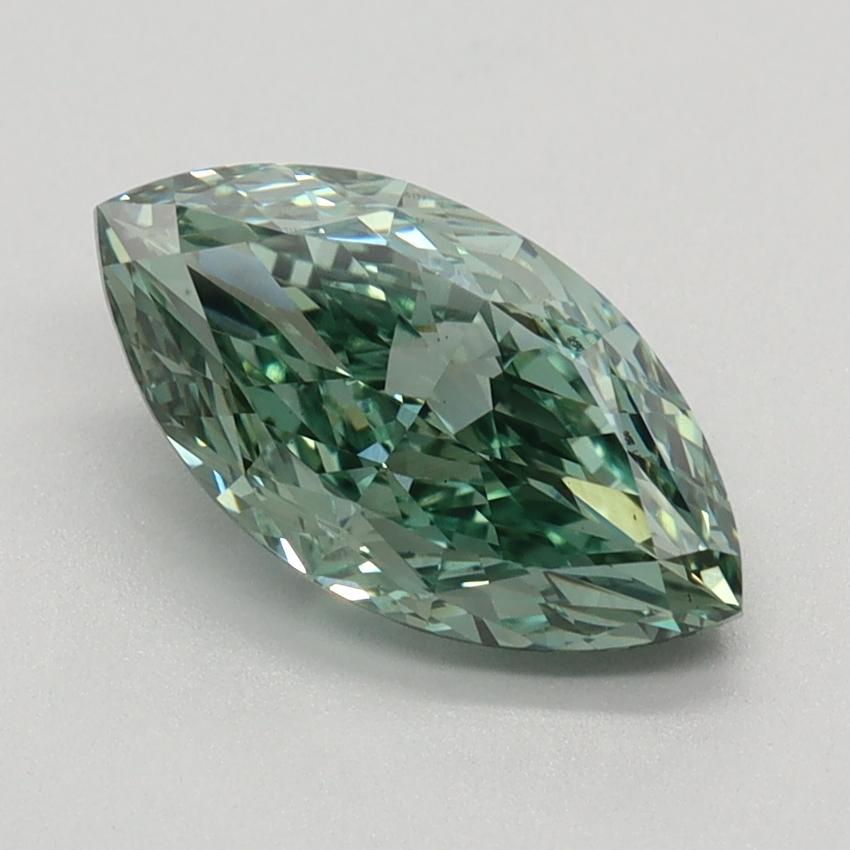 1.56 Ct. Fancy Vivid Green Marquise Lab Grown Diamond