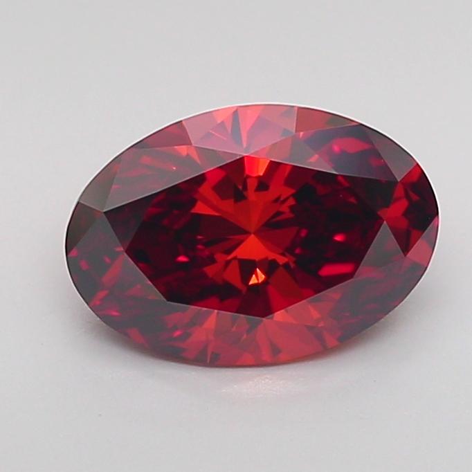 1.40 Ct. Fancy Deep Orange Oval Lab Grown Diamond