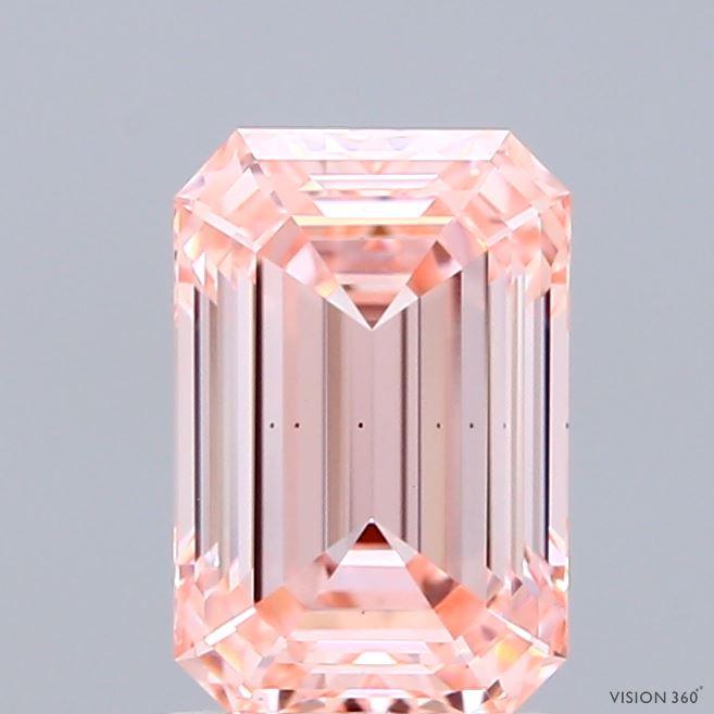 1.73 Ct. Fancy Intense Pink Emerald Lab Grown Diamond