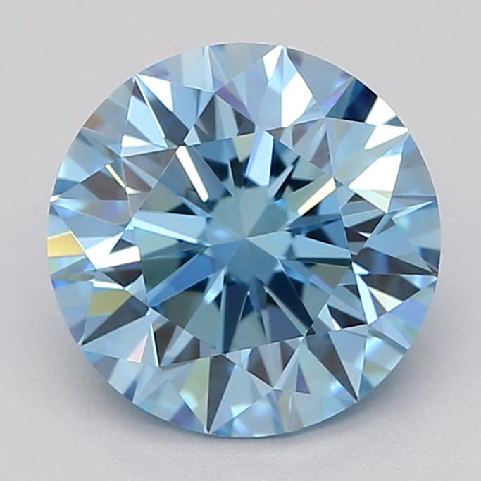 1.03 Ct. Fancy Vivid  Blue Round Lab Grown Diamond