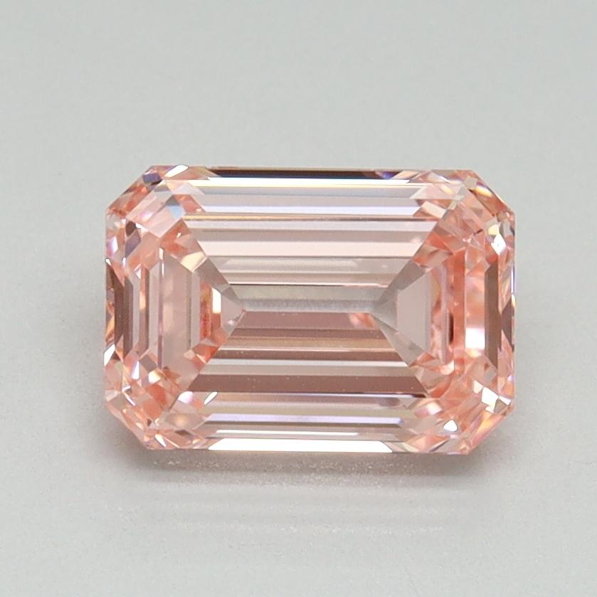 1.55 Ct. Fancy Vivid Pink Emerald Lab Grown Diamond