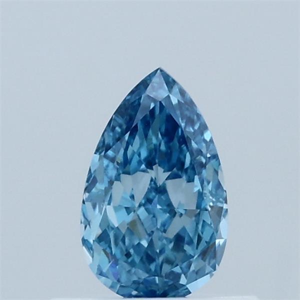 0.57 Ct. Fancy Vivid  Blue Pear Lab Grown Diamond
