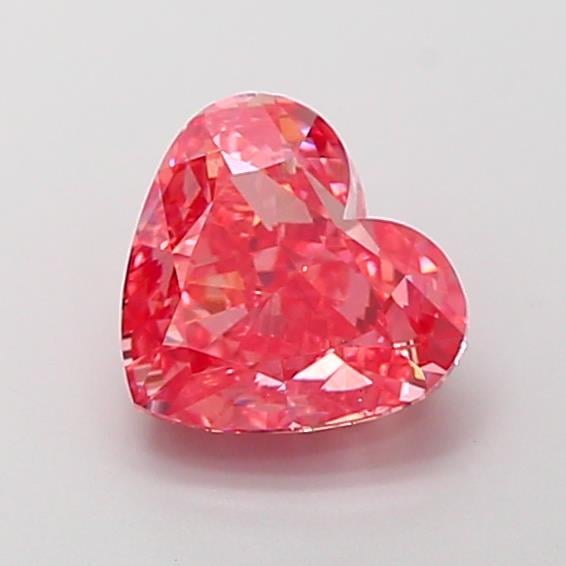 2.53 Ct. Fancy Vivid  Pink Heart Lab Grown Diamond