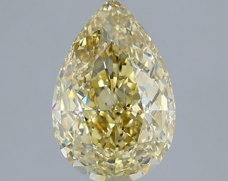 2.02 Ct. Fancy Intense Yellow Pear Lab Grown Diamond