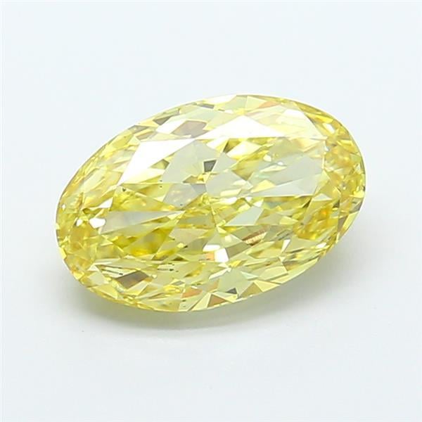 2.51 Ct. Fancy Yellow Oval Lab Grown Diamond