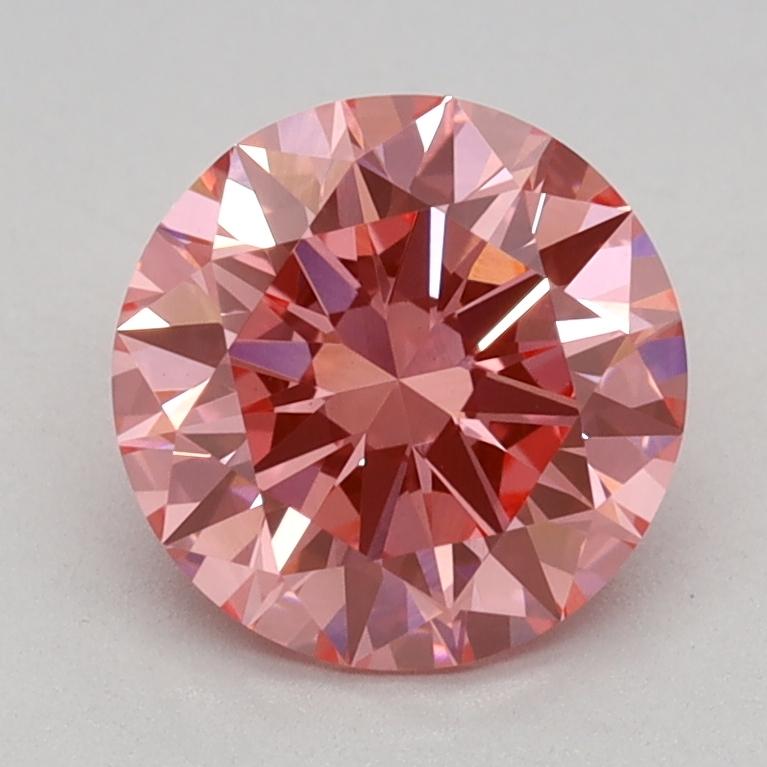 1.17 Ct. Fancy Vivid Pink Round Lab Grown Diamond