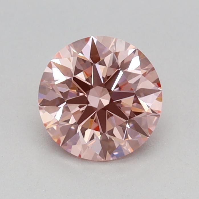 0.54 Ct. Fancy Vivid Pink Round Lab Grown Diamond