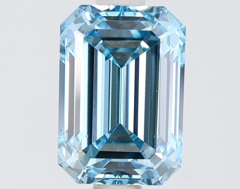 2.01 Ct. Fancy Intense Blue Emerald Lab Grown Diamond