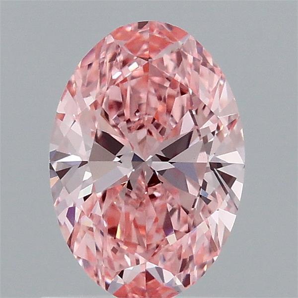 0.97 Ct. Fancy Vivid Pink Oval Lab Grown Diamond