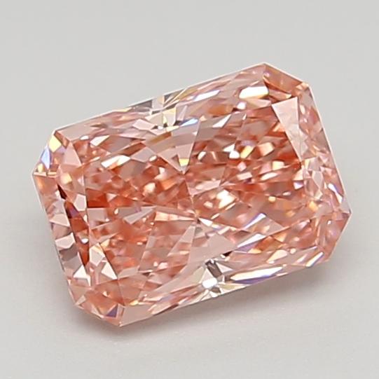 1.58 Ct. Fancy Vivid  Pink Radiant Lab Grown Diamond