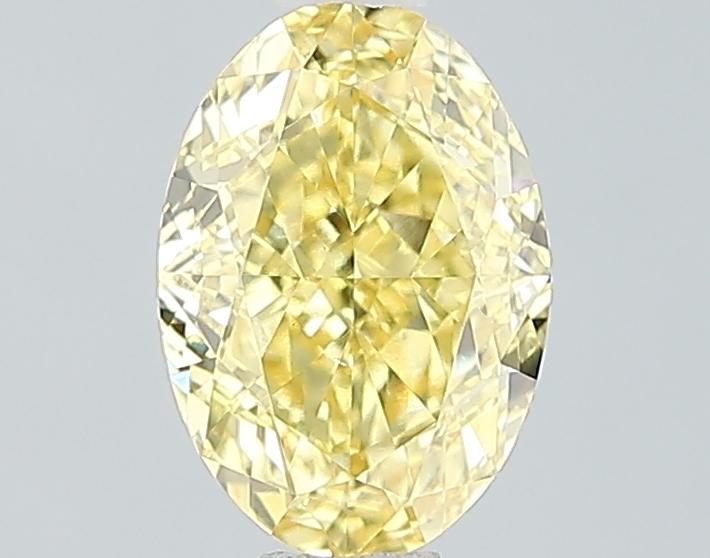 1.45 Ct. Fancy Vivid Yellow Oval Lab Grown Diamond