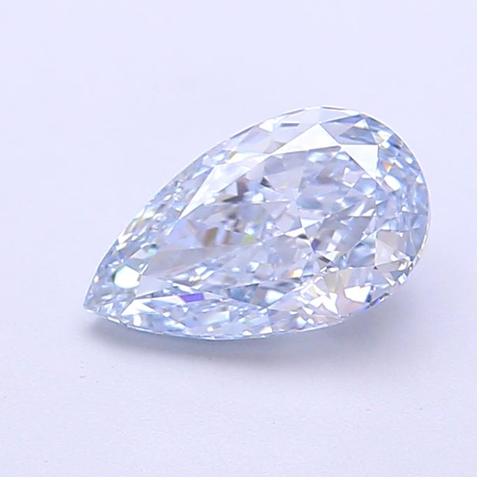 1.23 Ct. Fancy Intense  Blue Pear Lab Grown Diamond