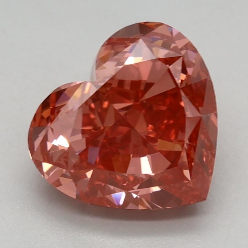 2.09 Ct. Fancy Vivid Pink Heart Lab Grown Diamond
