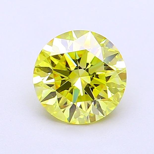 1.07 Ct. Fancy Intense  Yellow Round Lab Grown Diamond