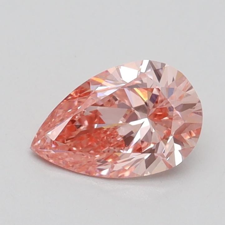 0.71 Ct. Fancy Intense Pink Pear Lab Grown Diamond