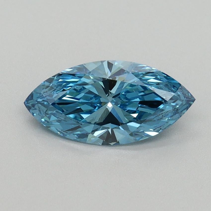 1.01 Ct. Fancy Vivid Blue Marquise Lab Grown Diamond