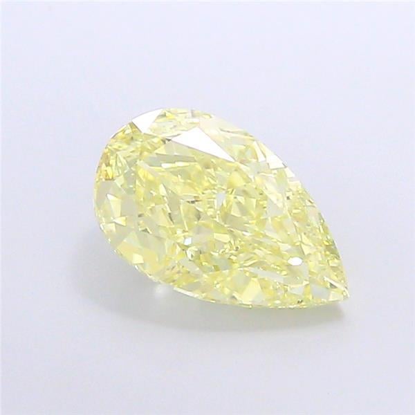 2.91 Ct. Fancy  Yellow Pear Lab Grown Diamond